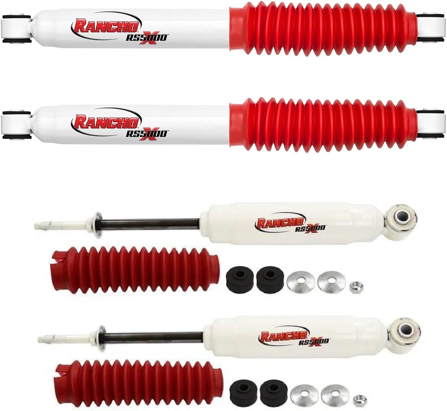 Rancho RS5000X Gas Shocks Set 2002-2005 Dodge Ram 1500 4WD