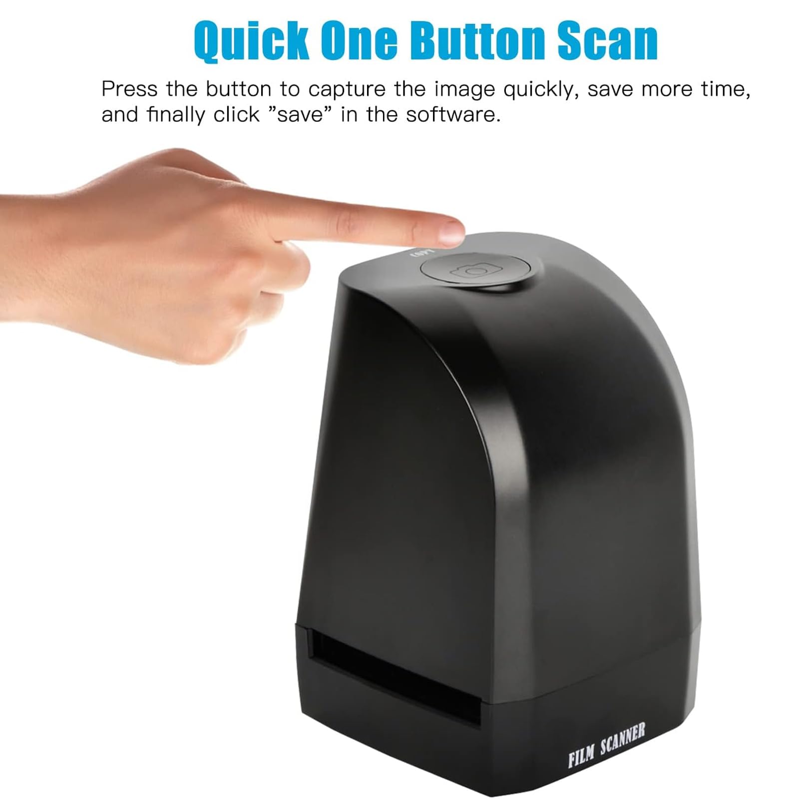 NGARY Scanner per Pellicole Portatile, Scanner per Pellicole per Diapositive, Convertitore di Pellicole Digitali Ad Alta Risoluzione, Converte Negativi E Diapositive da 35 Mm, 135 Mm in Immagini JPEG