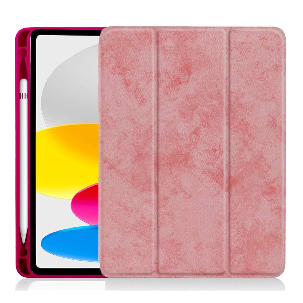 Caseelo Trifold Case for Apple iPad Air 4th 2020 / Air 5th 2022-10.9 Inch Slim Fit [ Viewing/Typing Stand ] [ Smart Flip Cover ] [ Pencil Holder ] [ Auto Sleep/Wake ] - Pink (B09CD1PJHJ) Amazon Price History, Amazon Price Tracker