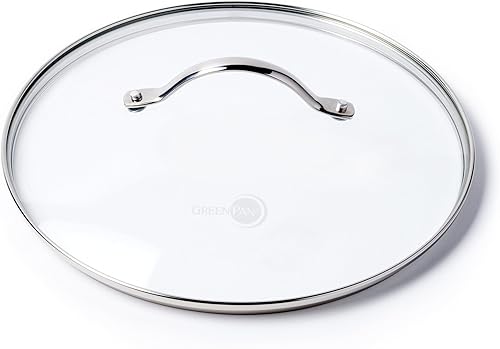 Miniatura 3 de GreenPan Tapa de vidrio con mango de acero inoxidable, 9.5"