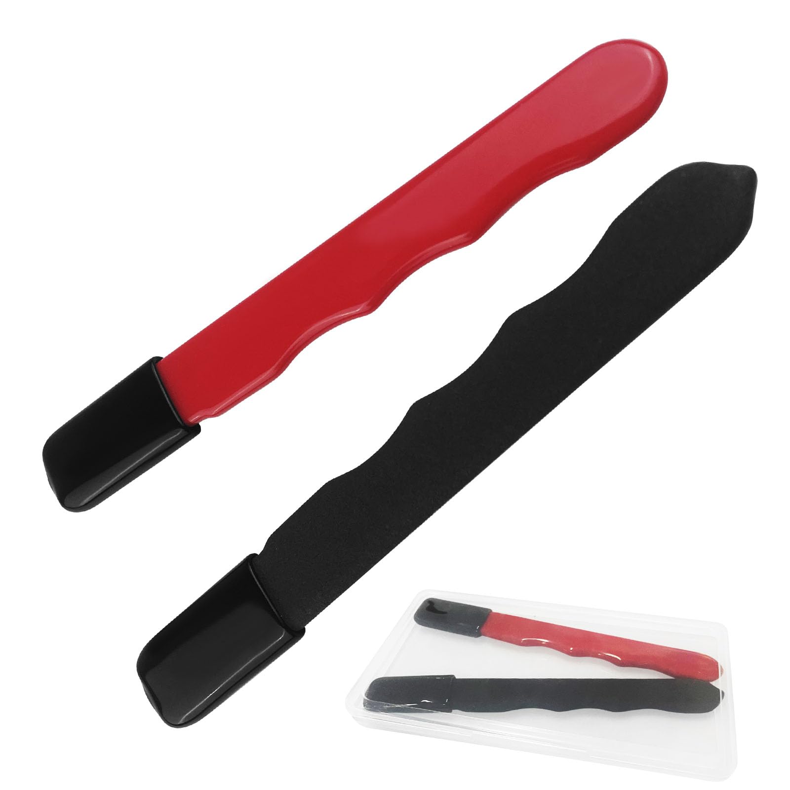 Rseuphiee 2 Pezzi Affilacoltelli, Affilatore Portatile, Affilacoltelli a Doppia Faccia, Affilacoltelli Manuale, Affilatore Professionale, per Affilare Coltelli, Ascia, Cesoie da Giardino, Vanga