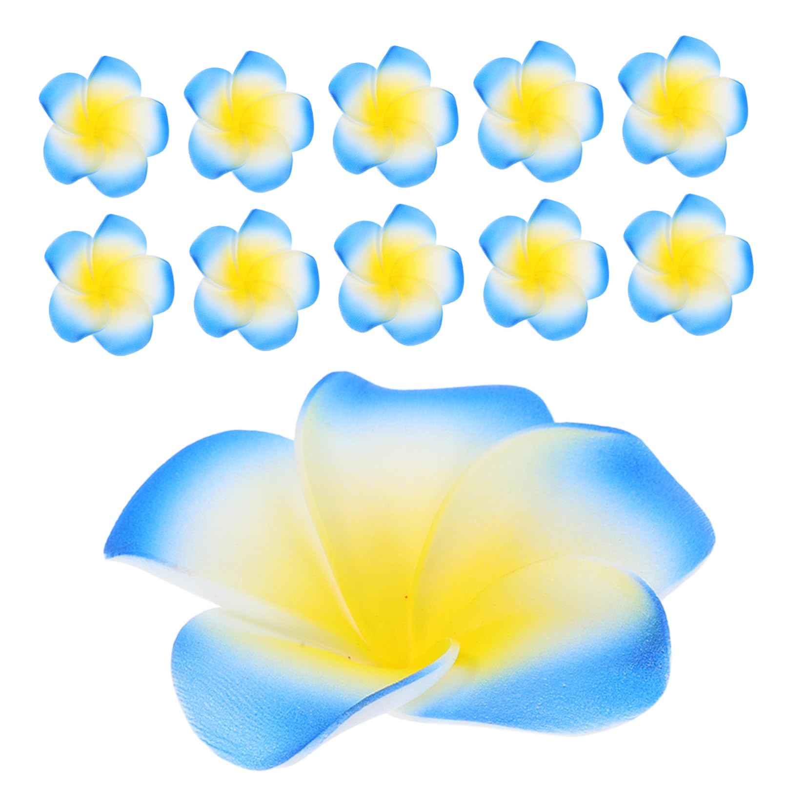 Fleurs artificielles tropicales SHINEOFI : 50 frangipaniers en mousse EVA pour mariage