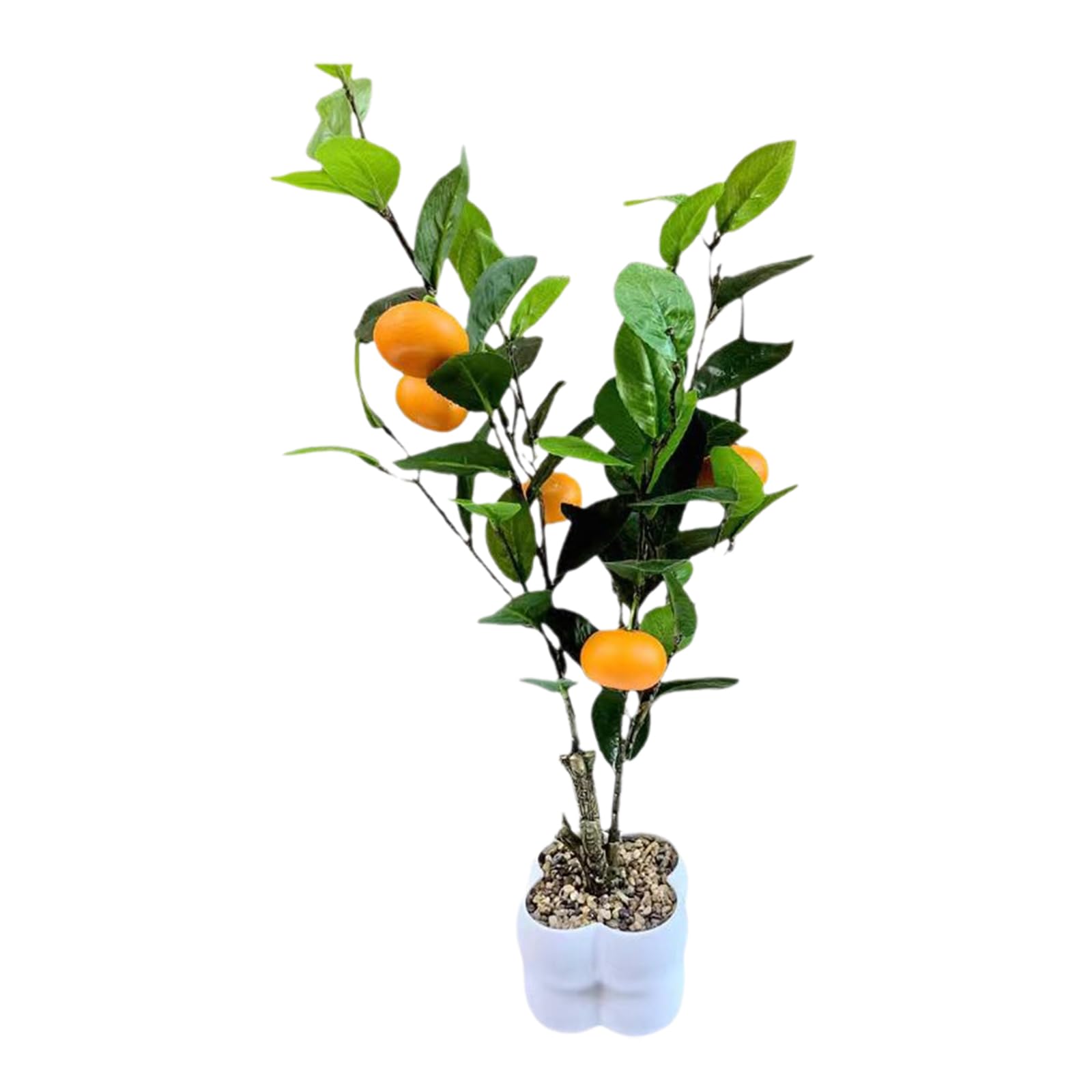 Elnwnnkc Simulated Fruit Tree Bonsais for Living Room Artificial Potted Desktop Ornament Realistic Plant Home Decoration Artificial Plant