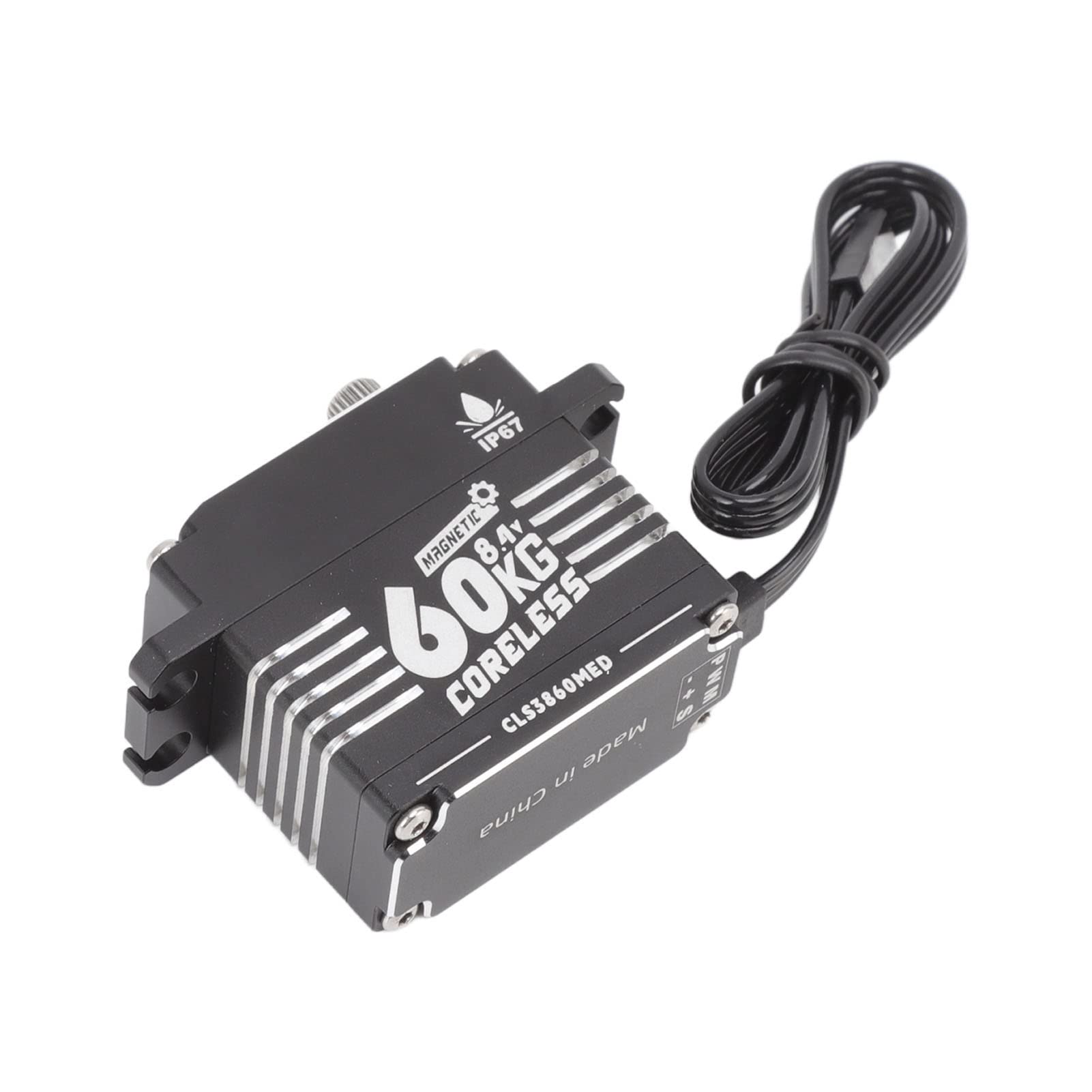 Drfeify FLASH HOBBY Serwo Przekładni RC Programowalna Przekładnia Kierownicza RC ze Stopu Aluminium Silnik Bezrdzeniowy 60 Kg IP67 Wodoodporny 6 V do 8,4 V dla Samochodów Roboty Ramiona Mechaniczne