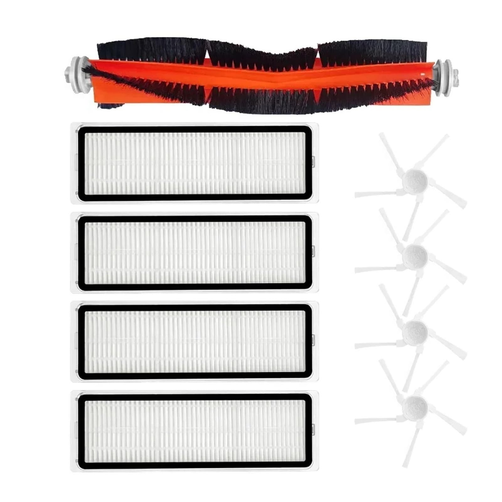 Aywnocrey C Ompatible For Dreame，W10 / W10 Pro ，Main Roller Brush Over Robot Vacuum Leaner Accessories Spare Parts(C)