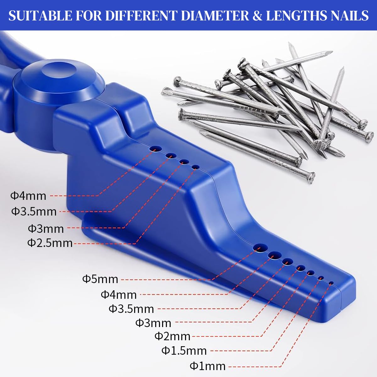 Serplex® 2Pcs Nail Holder for Hammering Plastic Multi Nail Holder Plier Finger Guard Nail Holder Universal Nail Holder for Multi Sized Nails - Image 3 thumbnail
