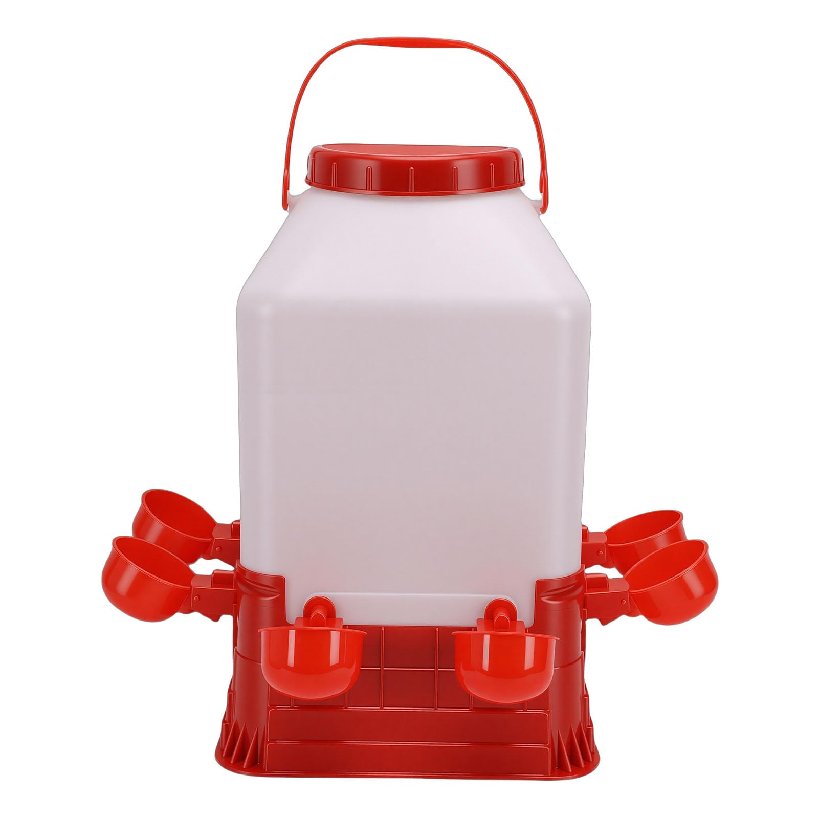Geflügeltränke für Geflügel, 10 Liter, Futternapf und Tränke für Hühner, aus Kunststoff, großes Fassungsvermögen, leicht zu reinigendes Design