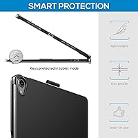 Vista 6 de typecase Funda con teclado táctil con trackpad para iPad Air de 11 pulgadas (M3 2025 / M2 2024) 2024: rotación de 360° - retroiluminación de 11