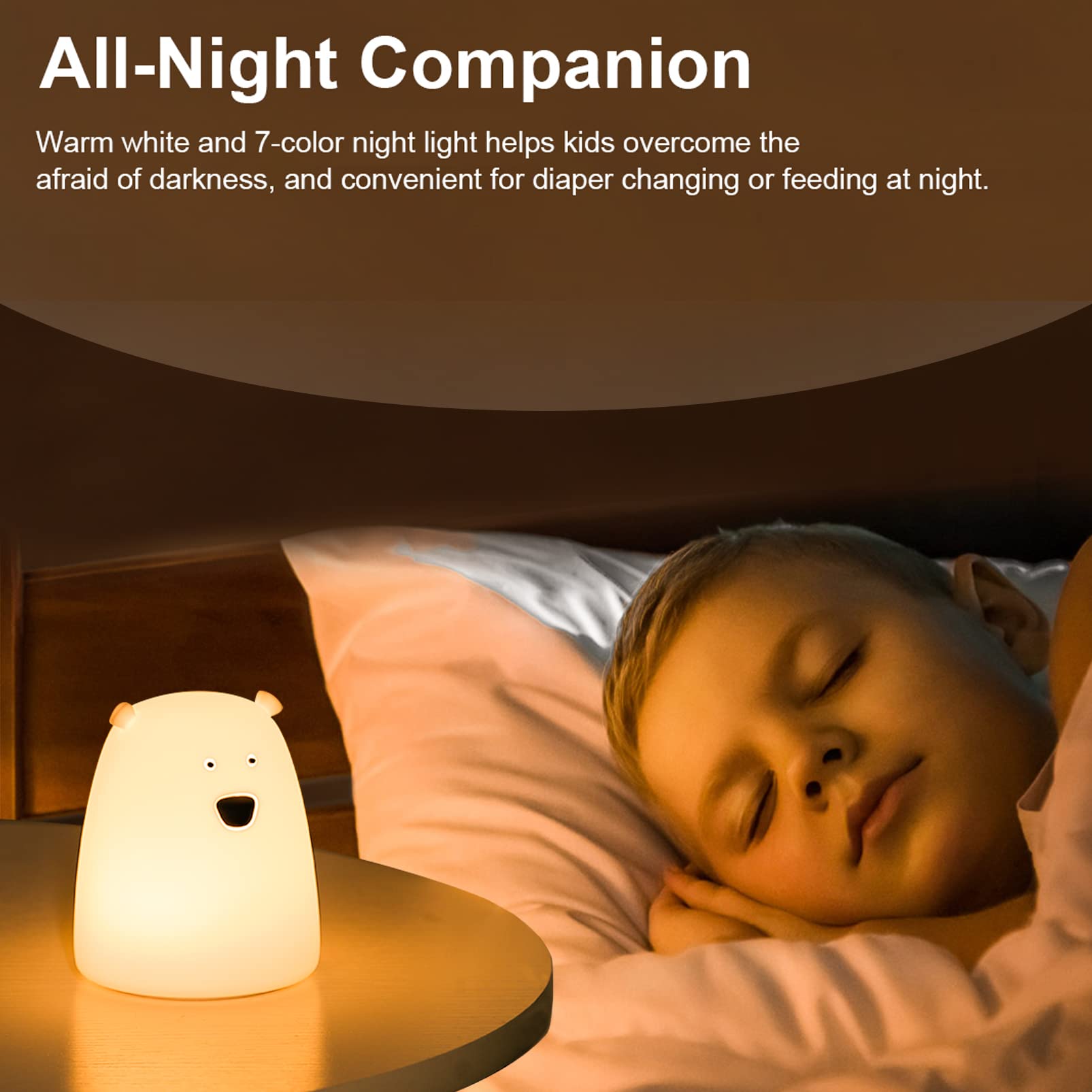ZKLiLi Lampada Per Gatti Luce Notturna Bambini, RGB Lampada Notturna