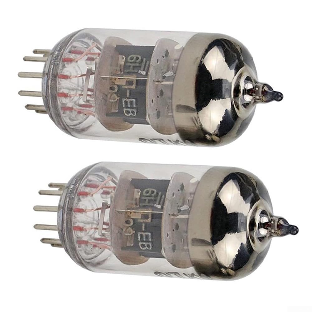 2 tubos de vacío 6H1n-EB, preamplificador de graves mejorado para 6N1 ECC85 6AQ8, kit de repuesto de válvula de audio de rendimiento estable
