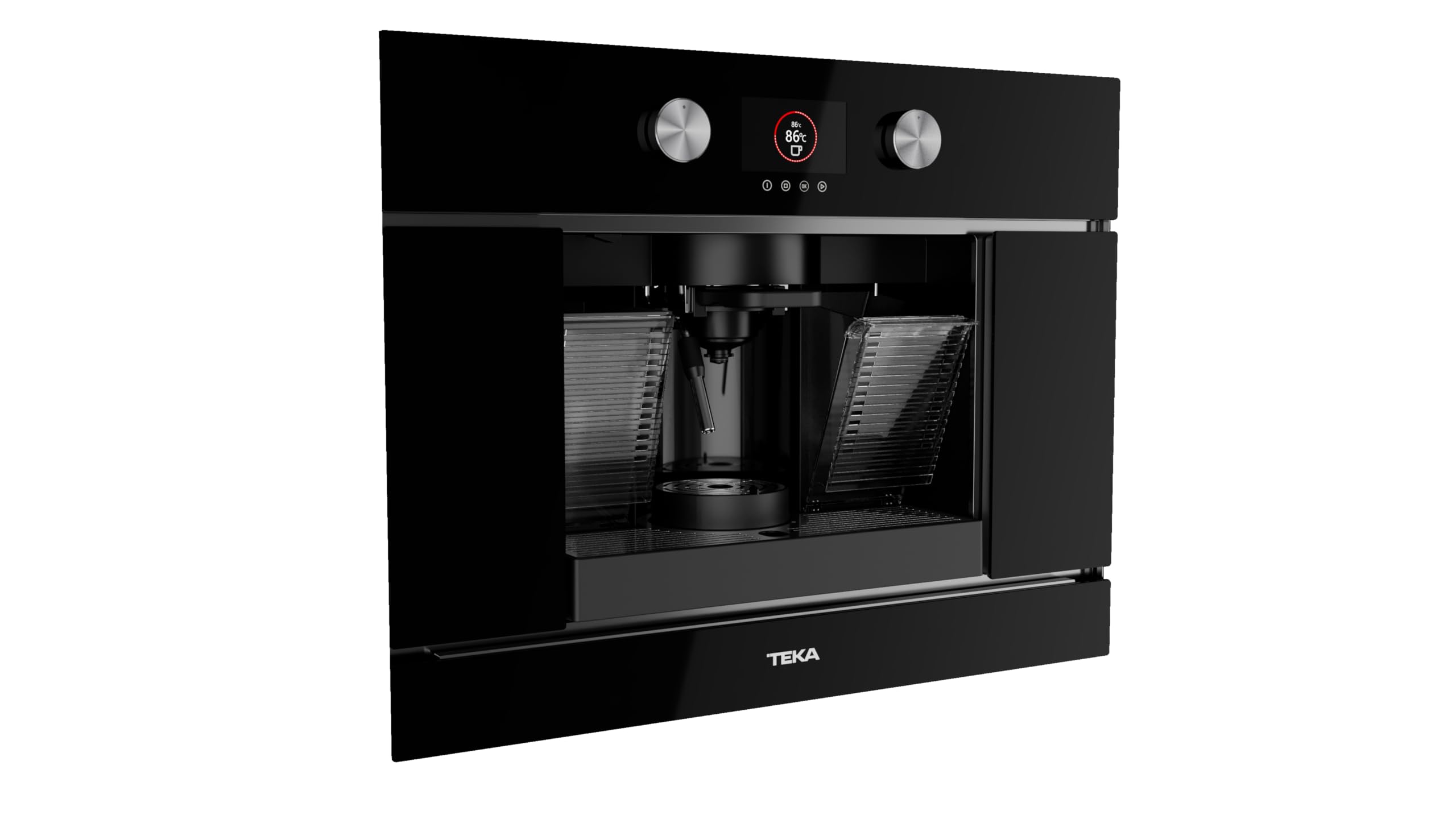 Teka Cafetera Multi Cápsula y Café Molido, 19 Bares, 1 Taza, Pantalla TFT, Vaporizador, Depósito 1L, Modelo CLC 8350 MC