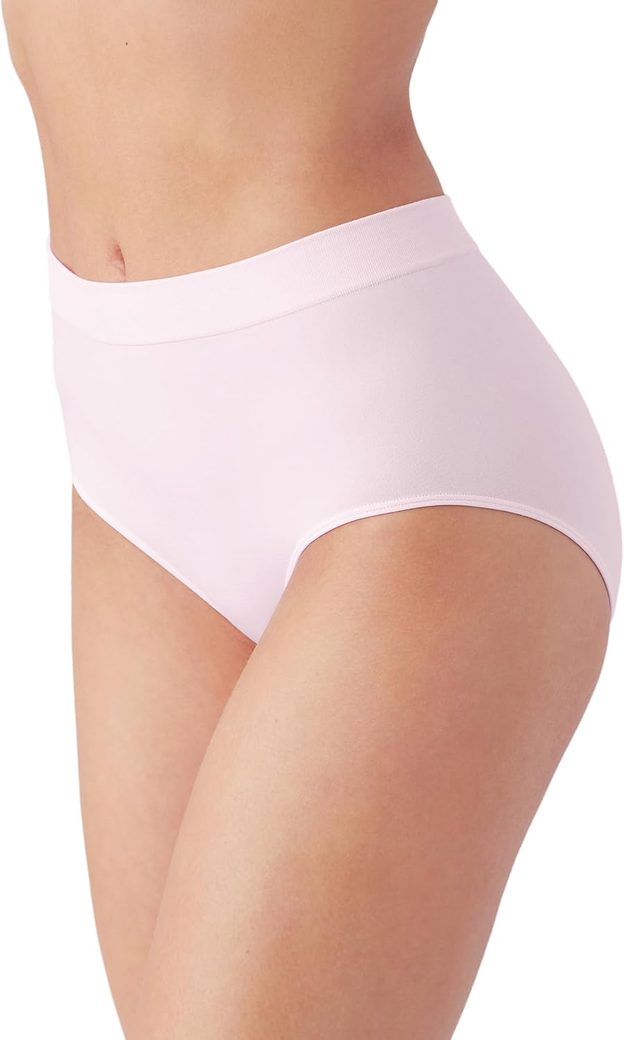 Wacoal Women's B-Smooth Seamless Full Coverage Brief Panty, 838175, Cradle Pink, Large - Image 3