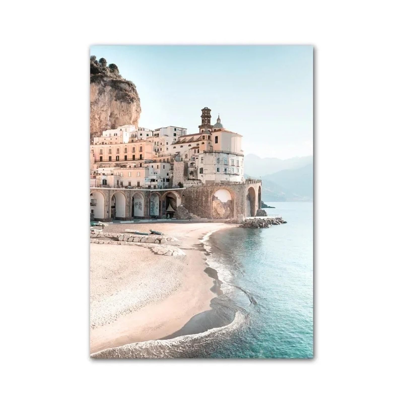 Xenite C Wall Art Anvas Prints Nordi Posters And Prints Wall Pictures Beach Astle Ar Stairs Sea Shells Quotes Anvas Painting For Living Room Decor(,40X50cm)