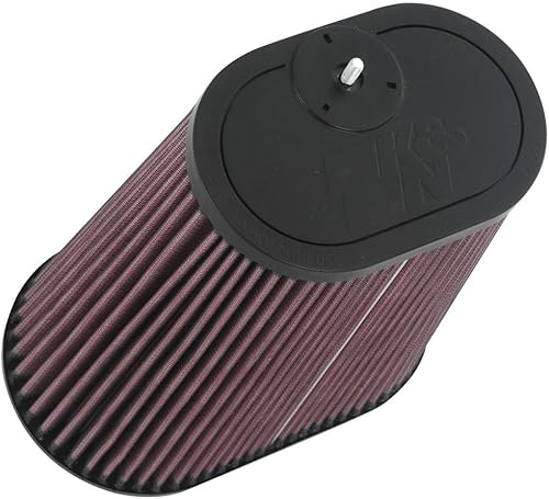 K&N Filtro de aire universal con abrazadera alto rendimiento, premium, lavable, filtro de repuesto diámetro de la brida 3.125 pulgadas, altura del