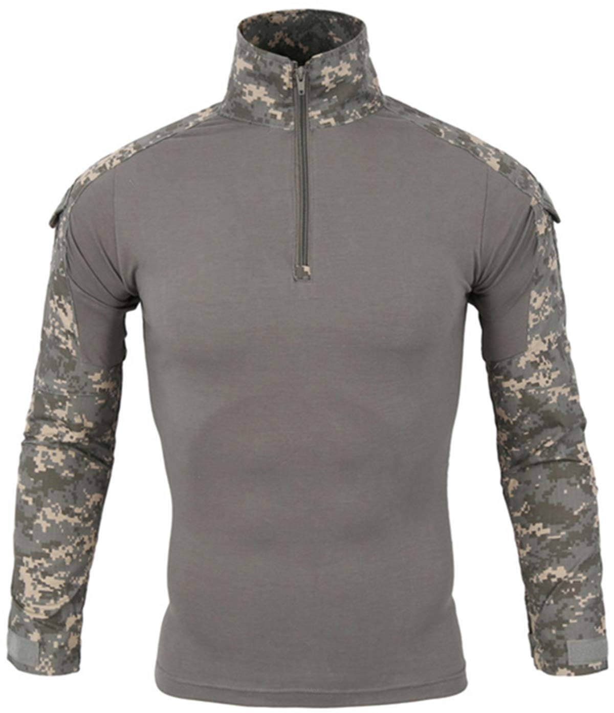 Camicia Tattica Militare Uomo Maniche Corte - Zip Frontale, Tessuto Poliestere-Cotone - Foto 11