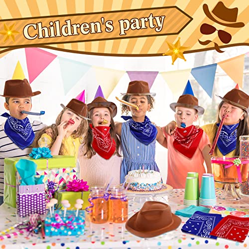 Hillban GEL-HILLBAN-173 48 Pack Cowboy Hat And Bandana Set thumb #3