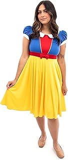 Little Adventures Snow White Twirl Princess Dress-Up Costume for Adult Women - Machine Washable Cosplay Dresses - Buy now