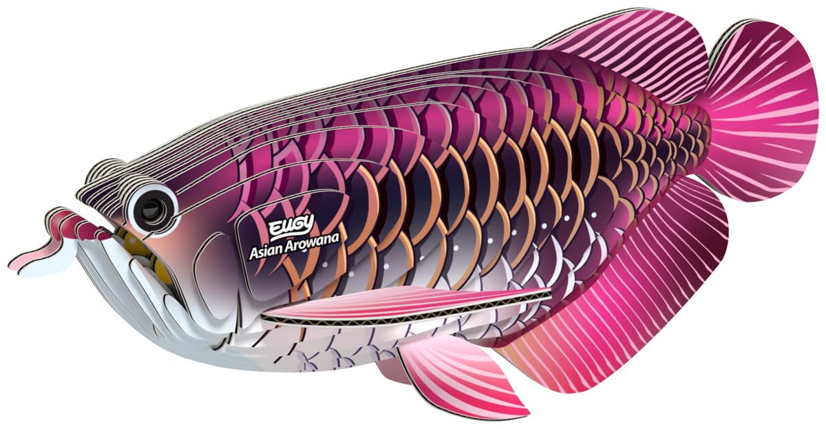 EUGY 118 Asian Arowana Eco Friendly 3D Paper Puzzle