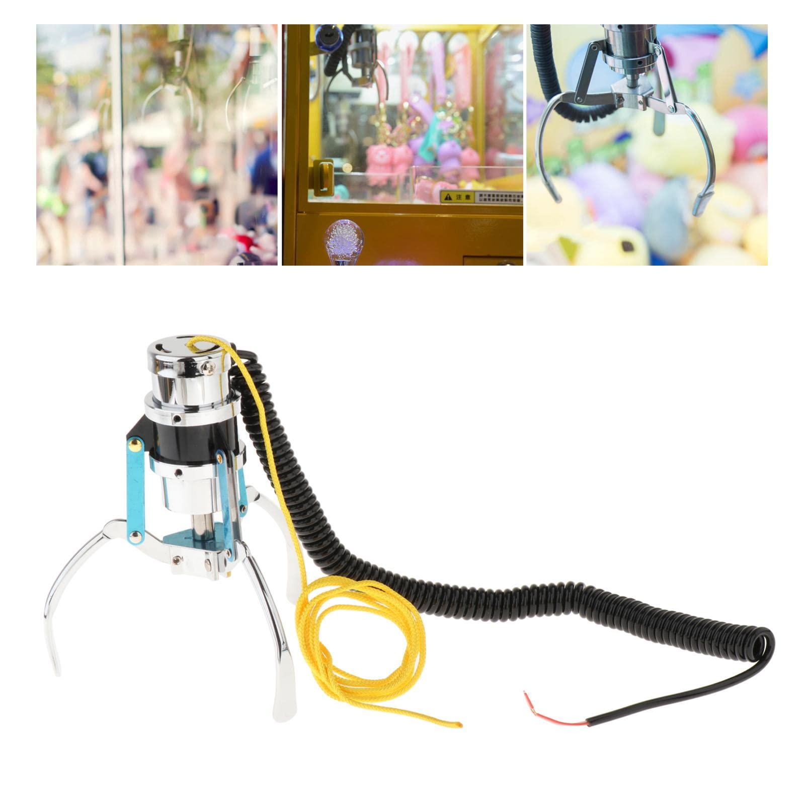 Garra para Máquina de Grúa en Acero Inoxidable con Resorte Fuerte Compatible con Máquinas Expendedoras Funcional y Duradera Adecuada para Juegos