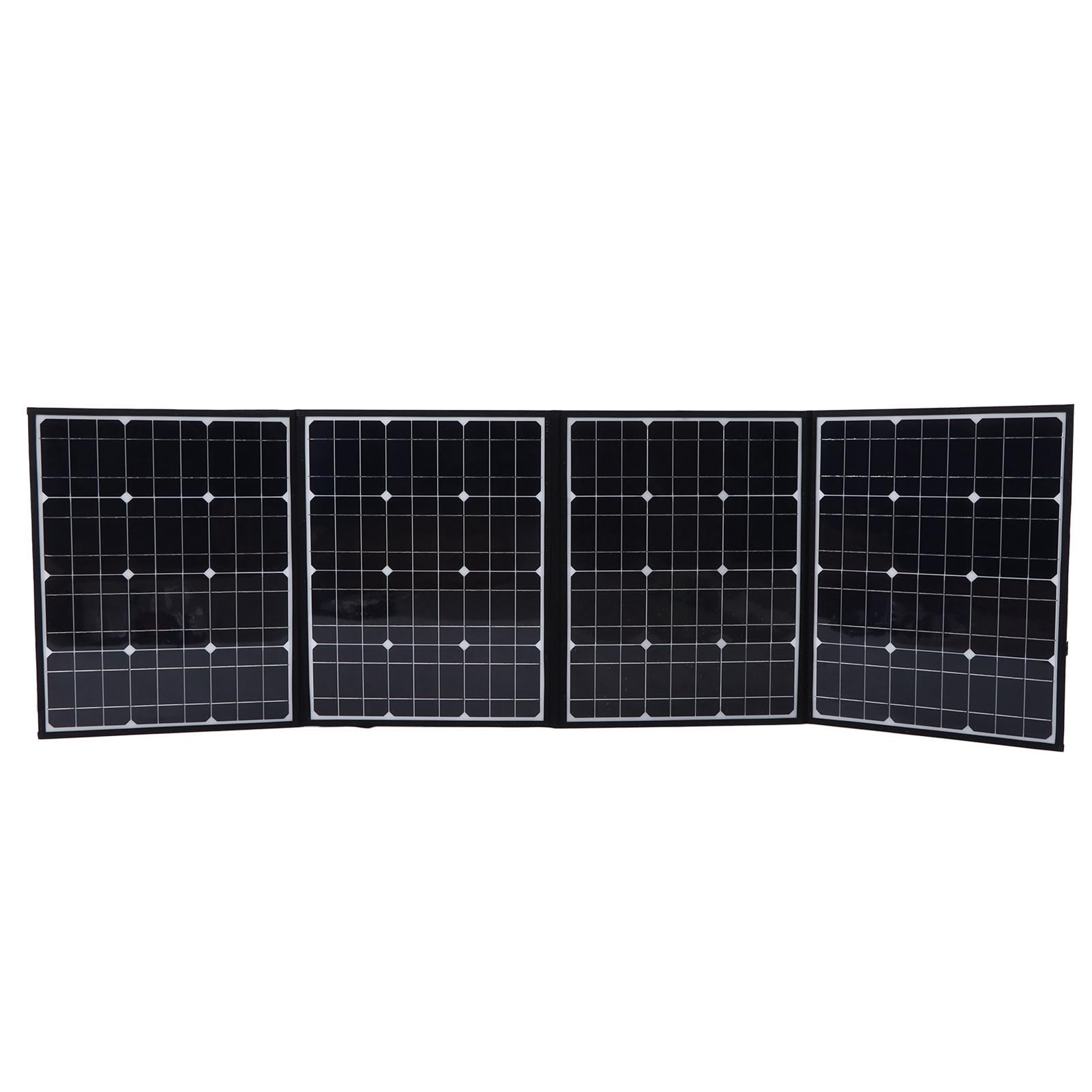 BRRNOO Przenośne Panele Słoneczne, Panel Słoneczny do Składania W Elektrowni Panel Słoneczny z Wszechstronnymi Opcjami łączności, W Tym Dwoma Portami USB i Złączem DC Składany 150 W