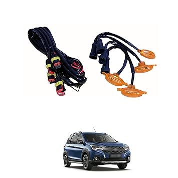 PRIKNIK LED Grille Lights Amber Yellow Grill Led with Fuse Adapter Wiring Harness Kit (4PCS, Amber Shell with Amber Light) Compatible with XL6