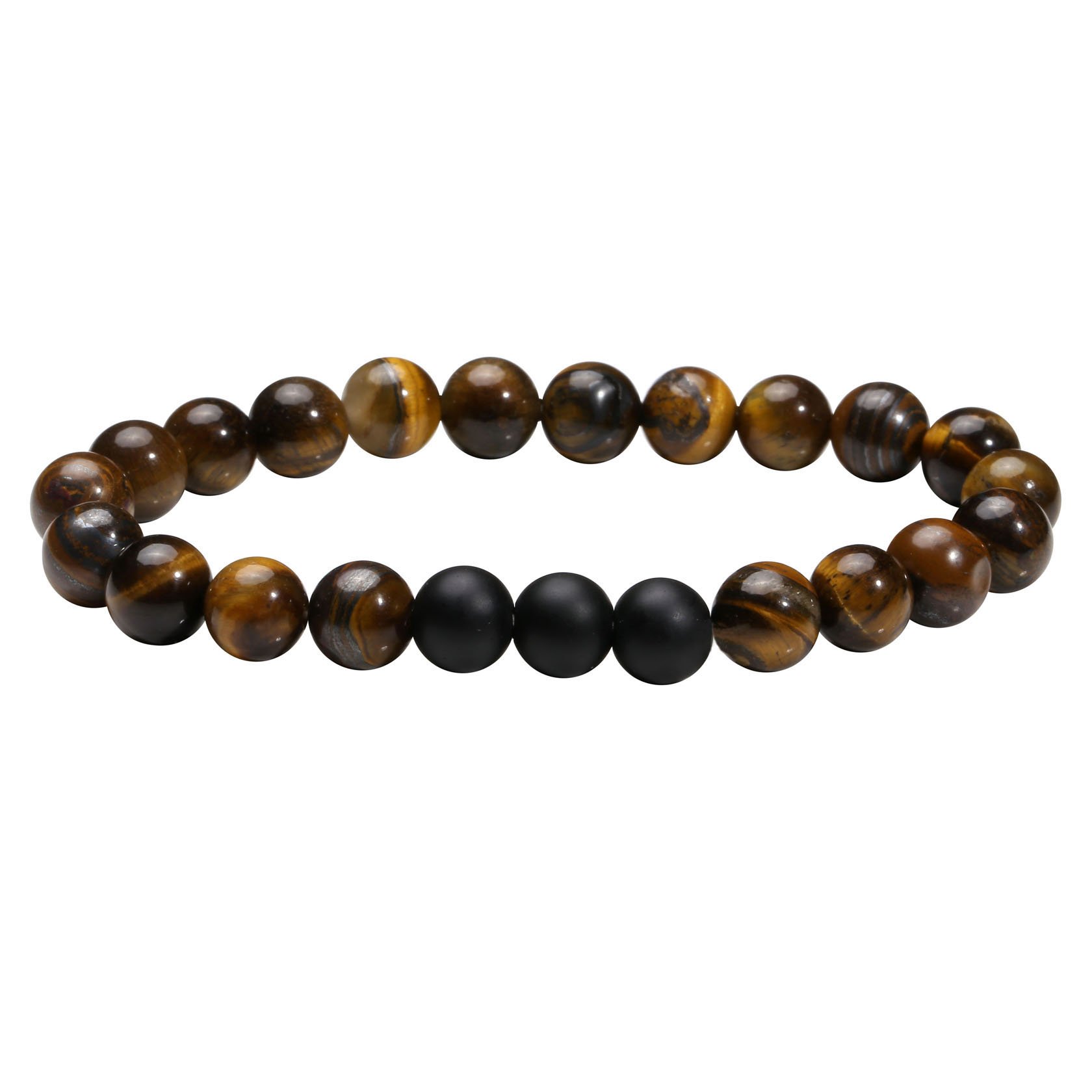 Braccialetto Elastico con Perline Rotonde da 8 mm in Pietre preziose Naturali per San Valentino, Perfetto per Ragazze.