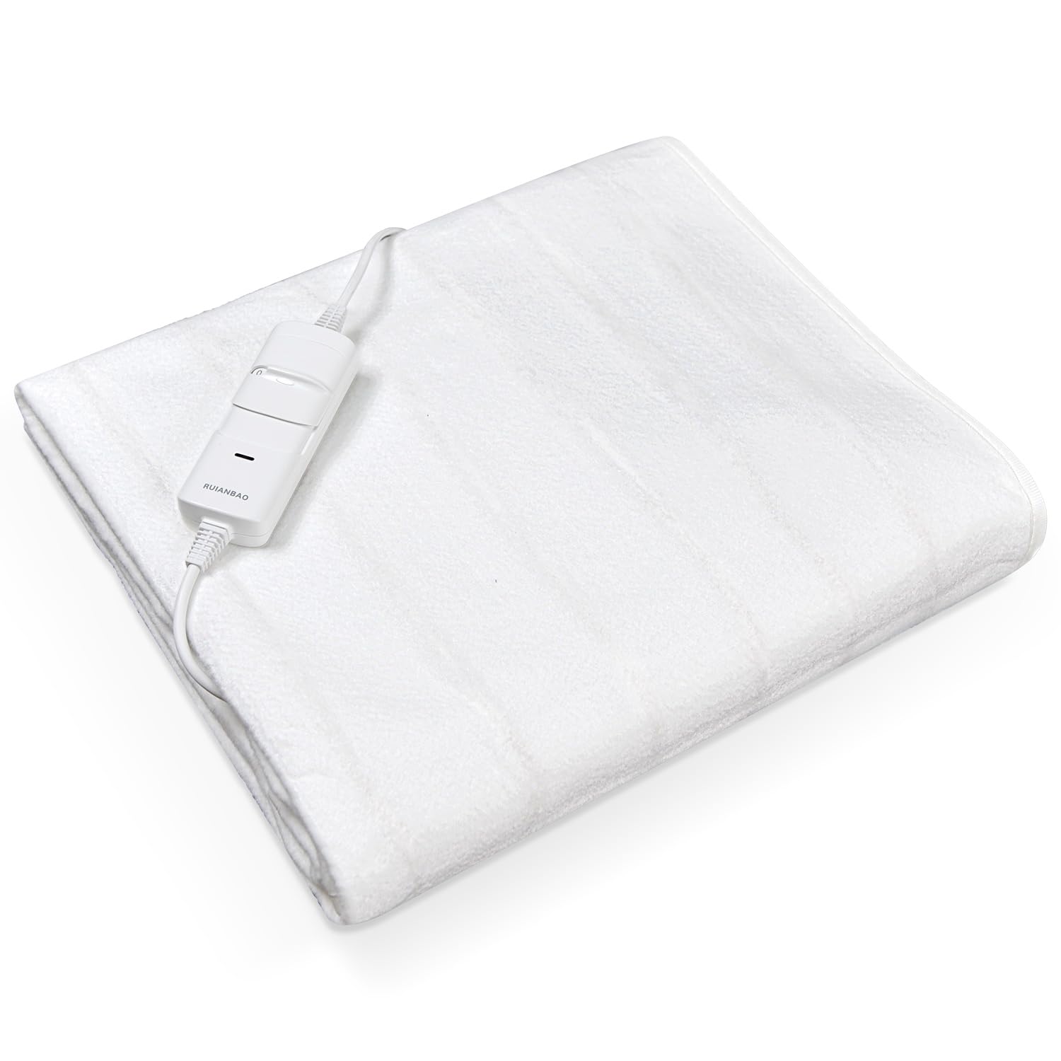 LEEVOT Coperta Termica 150 x 80 cm, 2 Temperature Regolabili Coperta Riscaldante Elettrica, Antimite, Lavabile, Spegnimento Automatico, Timer Programmabile.