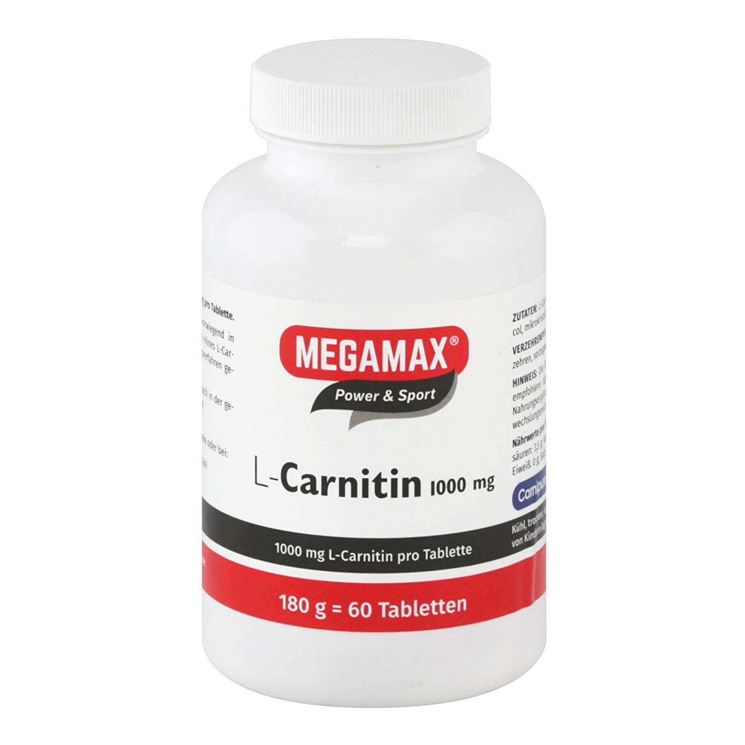 Megamax L-Carnitin 1000 mg 60 Tabletten