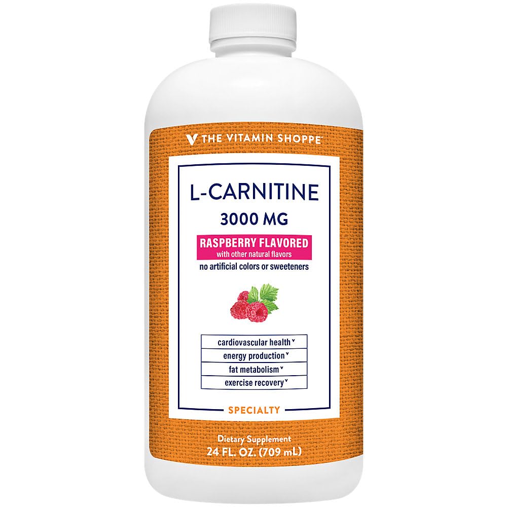 l carnitine cardio Amazon.com: The Vitamin Shoppe L-Carnitine Liquid 3000mg - Cardio  Performance & Fat Burner | Free-Form Amino Acid | 24 oz Raspberry