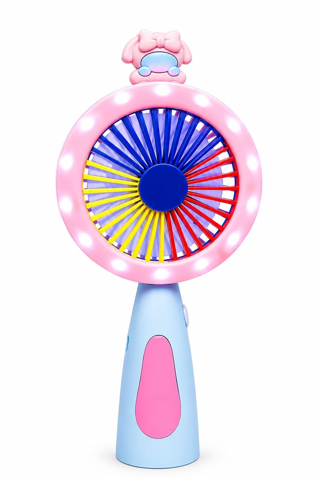 Mini Handheld Fan, USB Rechargeable Fan With 1000mAh Battery, 3 Speed Modes Personal Cooling Fan For Outdoor, Travel, Office And Home Hand Fan For Women, Girls & Return Gift (Light Fan)-image-49