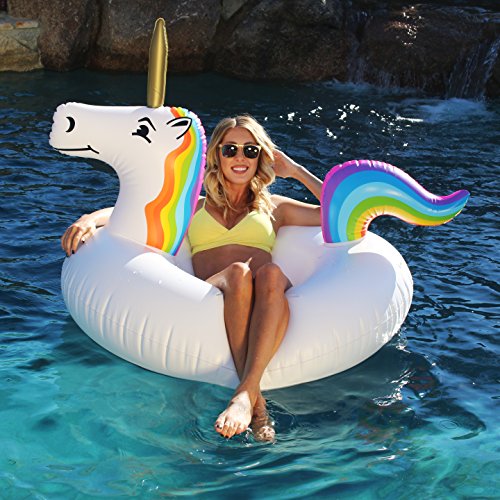 Gofloats Unicorn Pool Float Party Tube Inflatable - Adults & Kids Sizes #TOP1