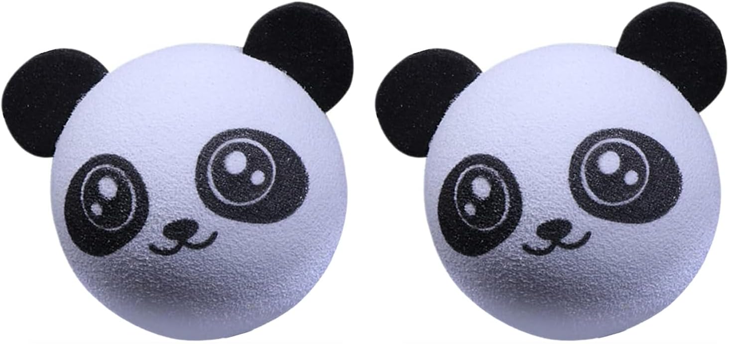 WUTUDMAI 2 Pcs Cute Panda Car Aerial Ball Car Antenna Topper Truck