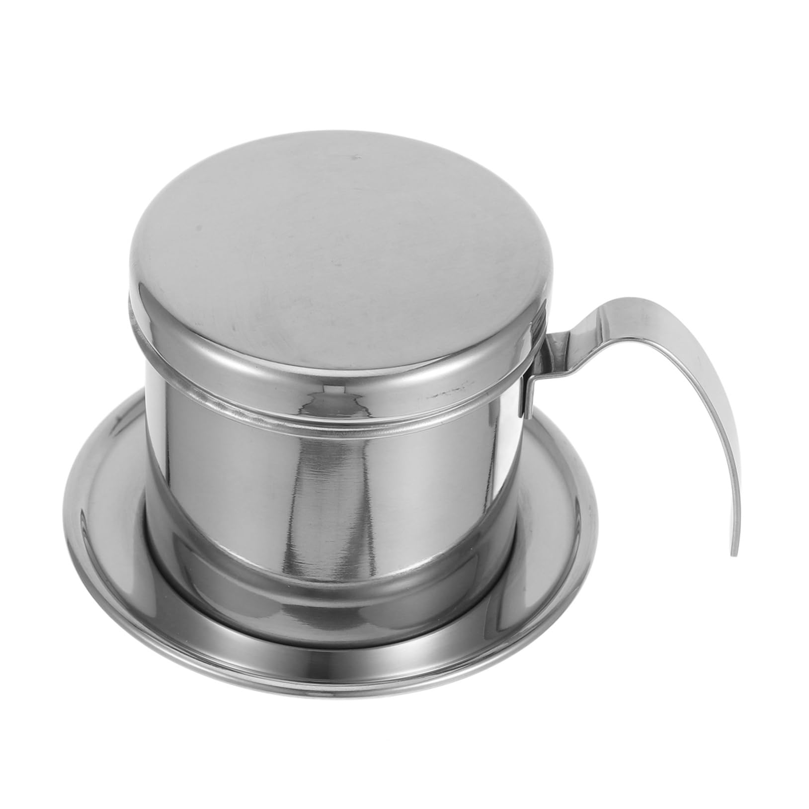 STOBAZA Vietnamese Drip Coffee Maker Reusable Stainless Pot for Home Outdoor Easy to Clean Traditional Coffee Brewer for