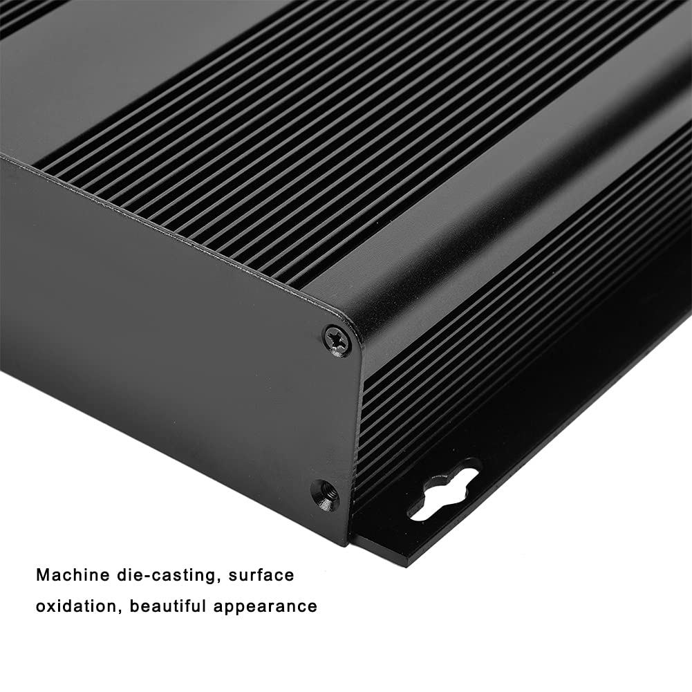 Gehäuse, Aluminiumbox für elektronische Projekte, schwarzes Gehäuse für Produkte und Leiterplatte