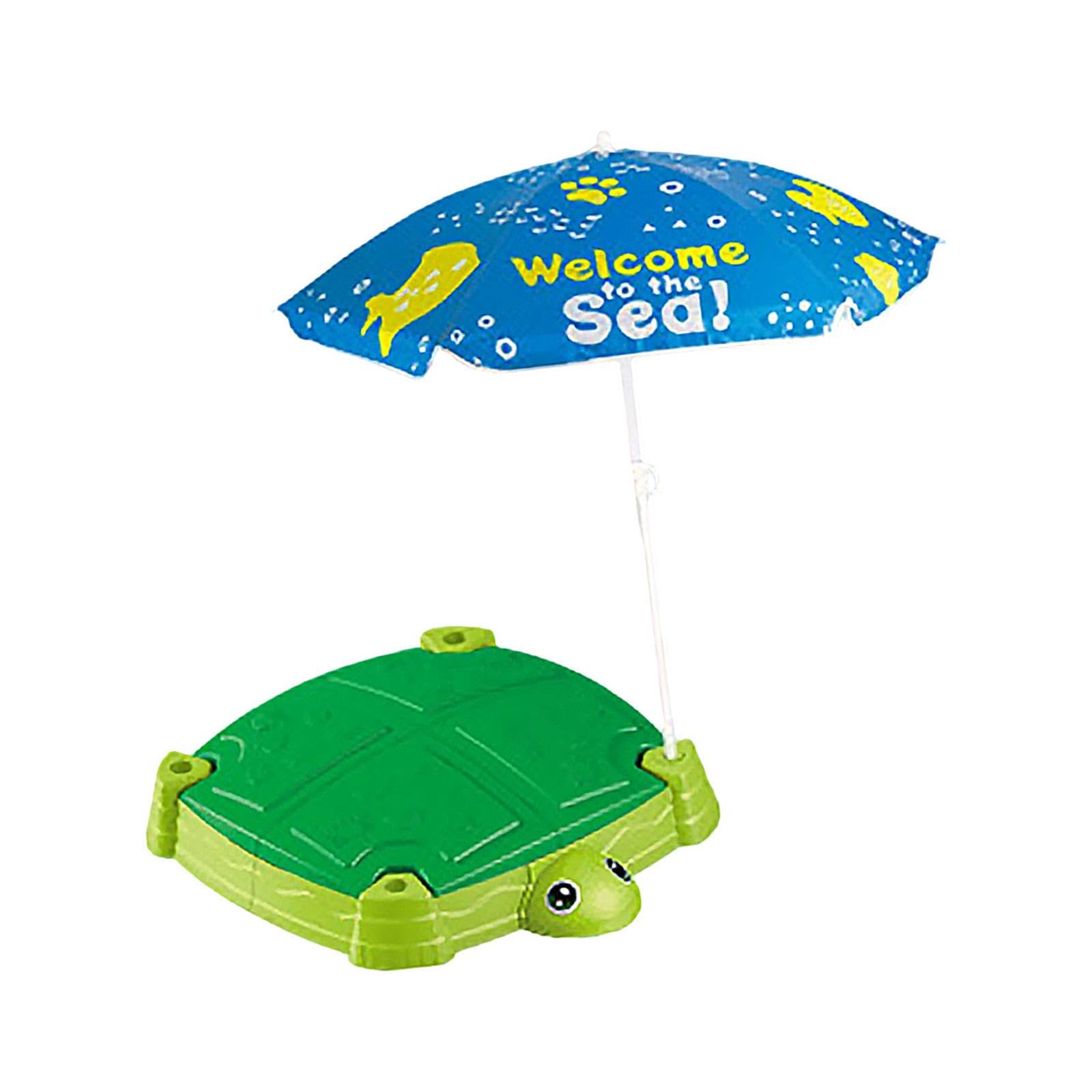Kindersandkasten mit Deckel Und Sonnenschutz, Tragbarer Sand Und Wassertisch, Spielkiste Und Strandbadewanne Aus Robustem Und Sicherem PP, Geeignet F, Schildkröte