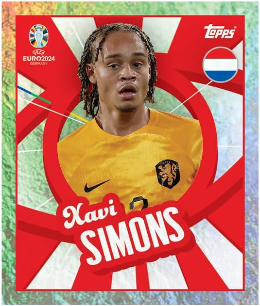 Topps Official Euro 2024 Sticker Collection - Starter Bundle - contains a Starter Pack plus 10 packets. Starter Pack contains an 88 page album plus 24 stickers.