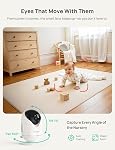 Dr.Care VistaView Smart WiFi Baby Monitor with 2 Cameras- 5” 1080P Split Screen & 2K Camera App Control, Cry & Motion Alerts, Night Vision, 5000mAh Battery, 2-Way Talk, Triple Security, 1279ft Range