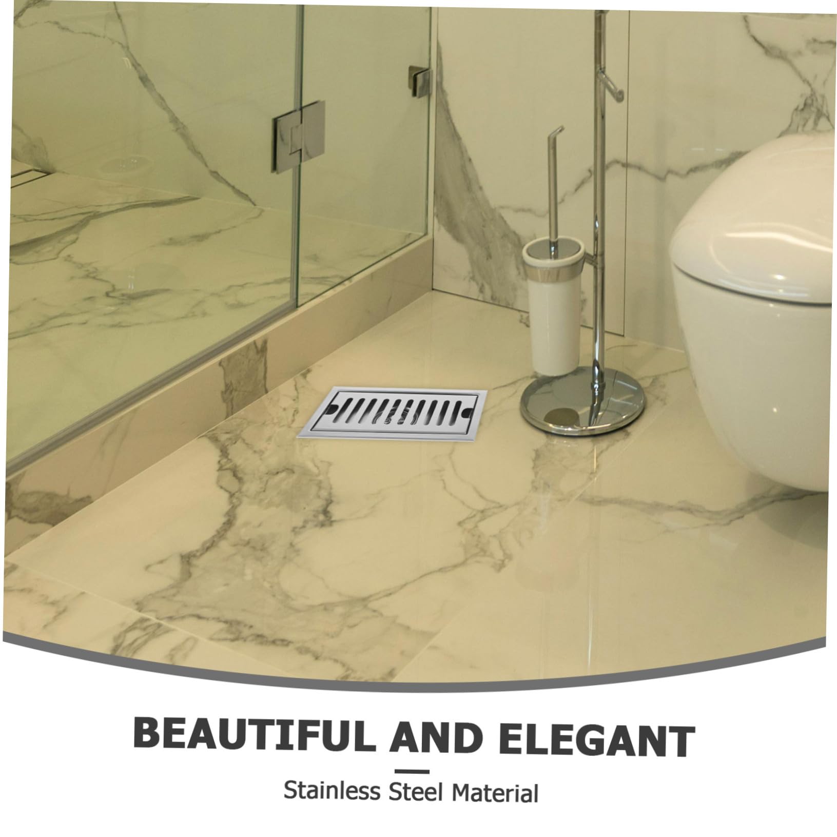 WOONEKY Cubierta de Drenaje Inoxidable Ducha Filtro de Pelo y Residuos Diseño Eficaz para Atascos Baños y Bañeras
