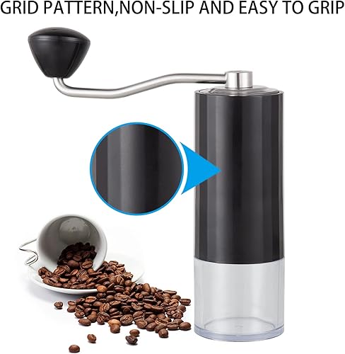 Miniatura 4 de DR MILLS DM-7306 - Molinillo manual de granos de café con ajustes ajustables molino de café de mano molinillo de café de rebabas carcasa de plástico