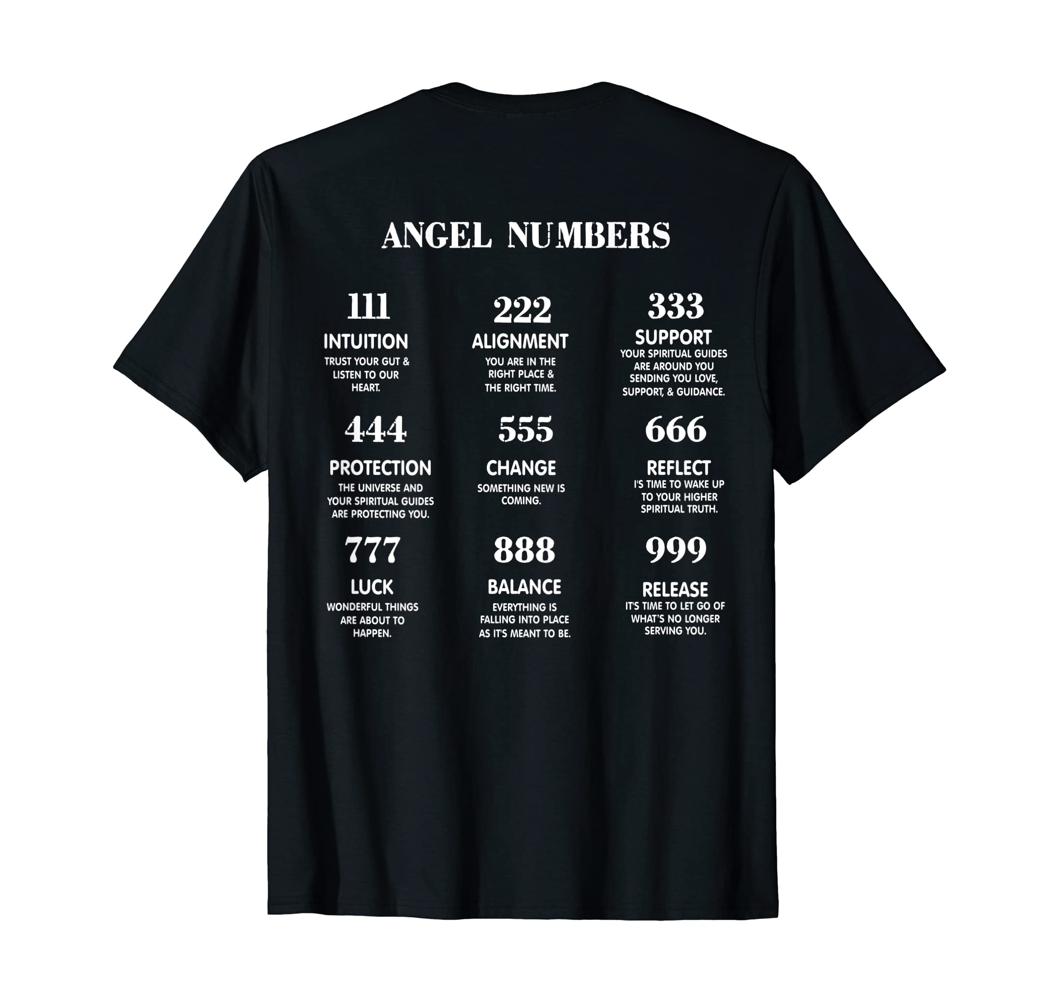 GenericAngel Numbers Trendy Sweatshirt With Sayings On Back Side T-Shirt