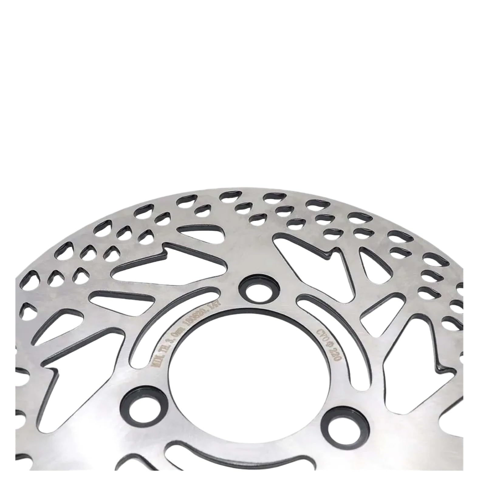 Disco freno flottante Disco Freno A 3 Fori Da 220 Mm, Spaziatura 70, Rotore Anteriore E Posteriore Universale Per Moto, Scooter, Dirt, ATV
