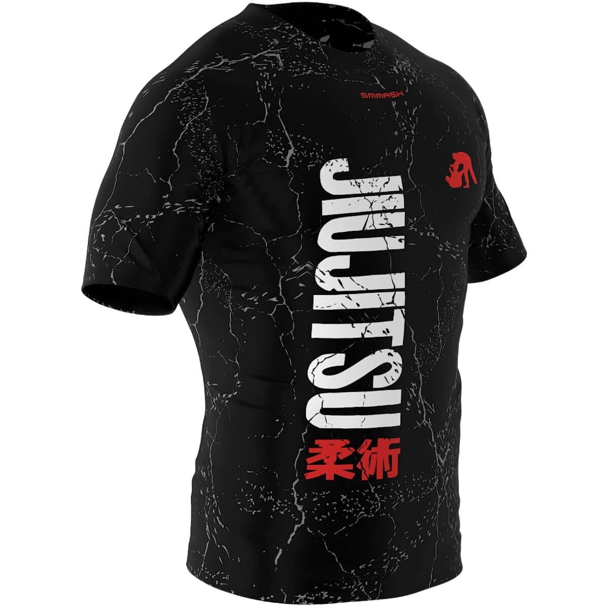 SMMASH Helion Rashguard Hombre Manga Corta, Camisetas Hombre para MMA, Artes Marciales, Krav Maga, BJJ, K1, Karate, Material Transpirable y Antibacteriano — view 15