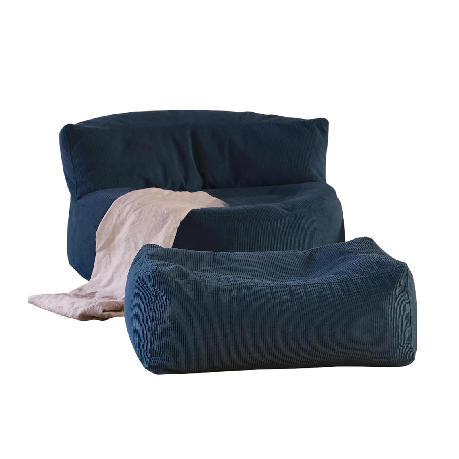 WQQYU6HKF sofa chair Single Lazy Sofa Tatami Floor Chair Lounge for Living Room and Balcony living room chair(Blue)