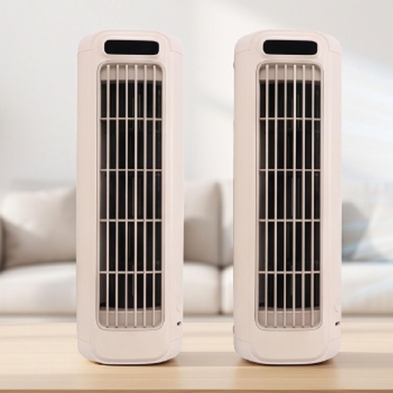 Fafeicy Condizionatore Portatile, Batteria Ricaricabile da 2000 MAh | Ventilatore a torre di raffreddamento senza lama a 3 velocità con LED touch, per camera da letto, ufficio domestico