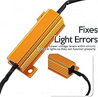 Vista 3 de Zone Tech 8 unidades de carga de resistencias ledes para direccional o para placa de auto de 50W 6Ohm ledes