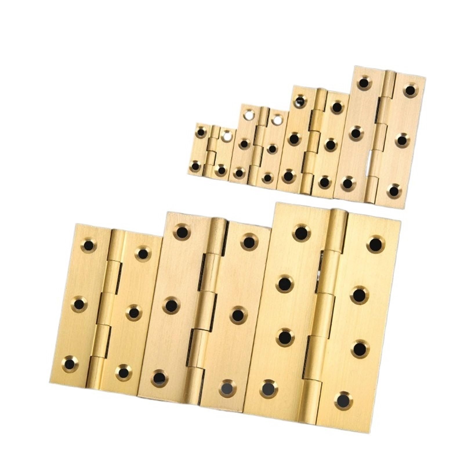 Kdhcvkz Brushed Sealed-A 10Pcs Brass Hinges Door Cabinet Hinges(Brushed Sealed-A)