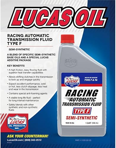 Lucas Oil Semisintético Racing ATF Tipo F6x1Quart