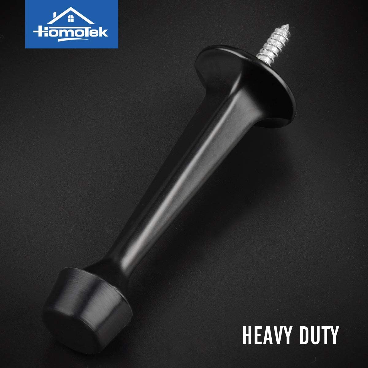 HOMOTEK 6 Pack Heavy Duty Solid Rigid Door Stop