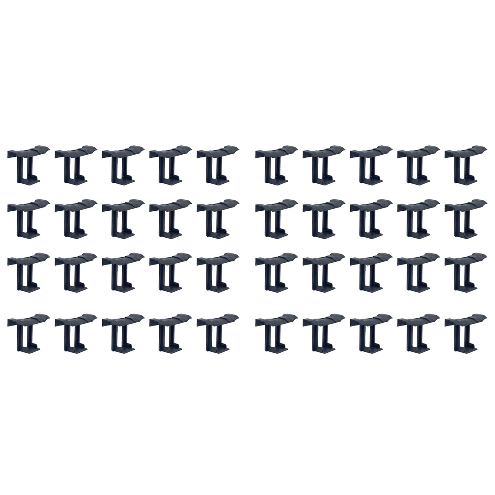 Jnchdghwa Black 40Pcs Photovoltaic Panel Drainage Buckle Plate Solar Panel Water Drain Clip For Solar Panel Draining 35Mm