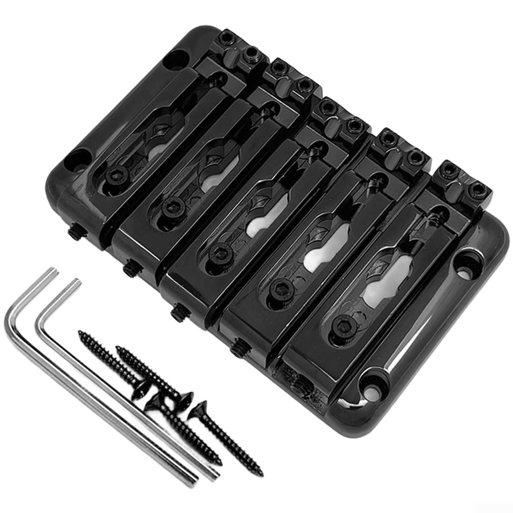 Durchgehende Bassbrücke 5-Saitig Für Resonanz Und für sustain(Black)